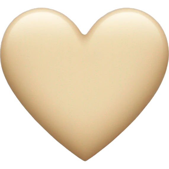 Beige Heart emoji