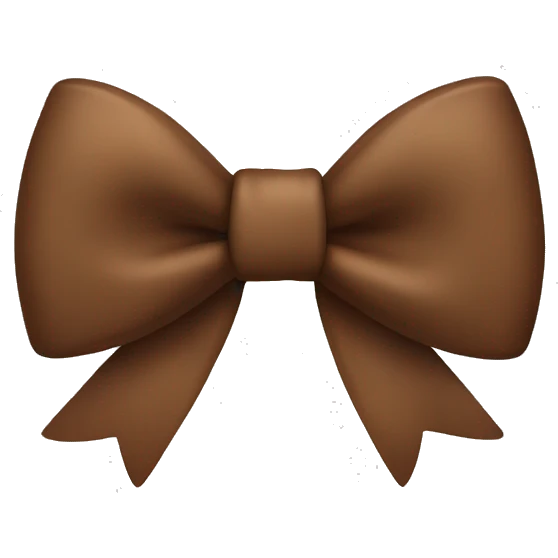 Brown bow emoji