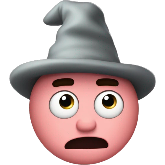 gloomy and sweet patrick star stands offended emoji