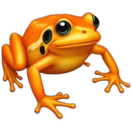 Orange frog emoji