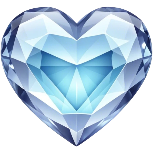 Crystal heart emoji
