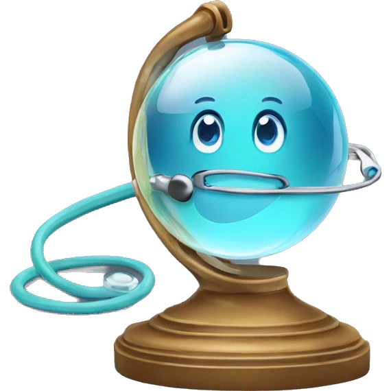 stethoscope in a crystal ball emoji