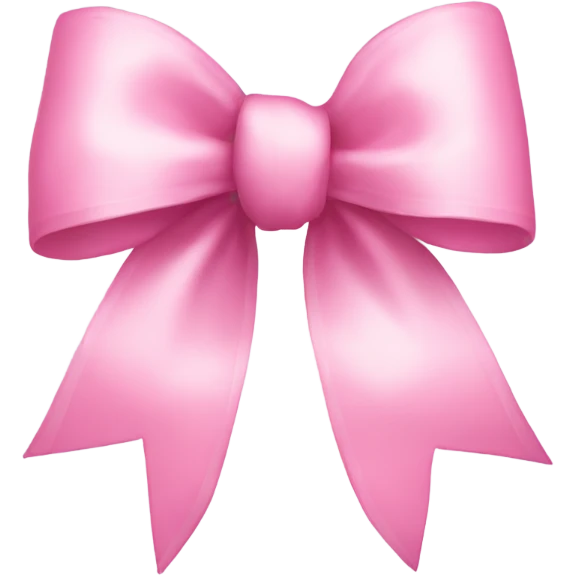 Lightish pink bow emoji
