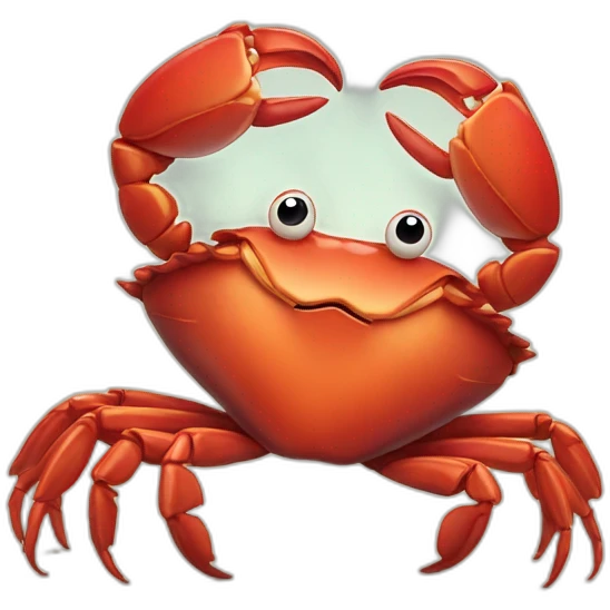 crab holding heart emoji