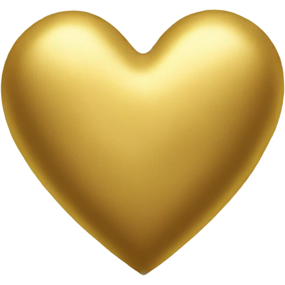 Gold heart emoji