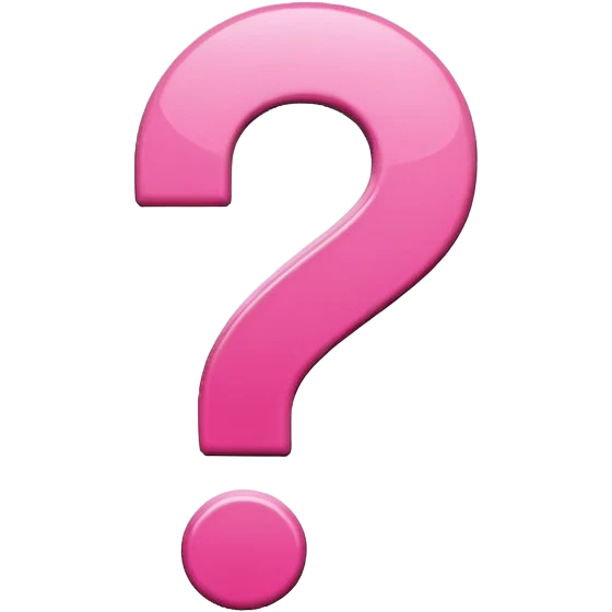 Pink question icon emoji