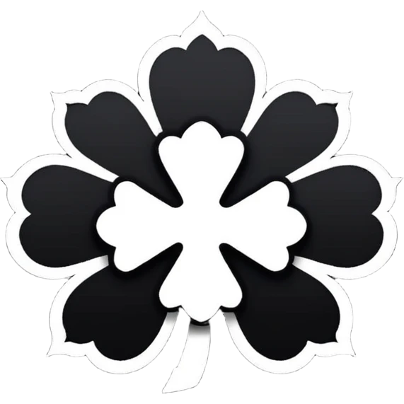 black clover, emoji profil, logo emoji