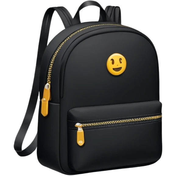 sac a dos plat noir emoji