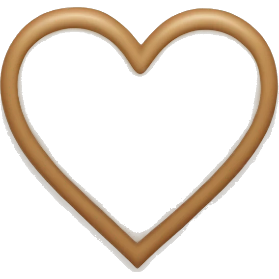 Beige Heart emoji