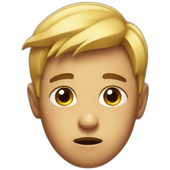 concerned face emoji