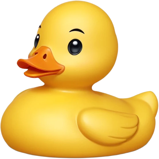 Rubber duck gettinf high cartoon emoji