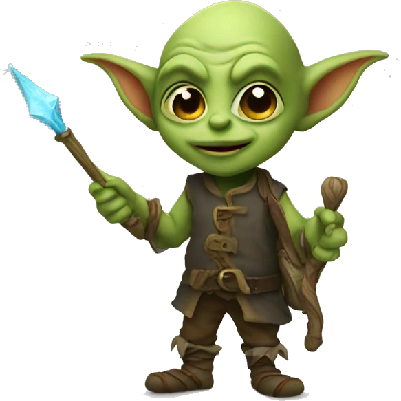 Little goblin with a wand emoji