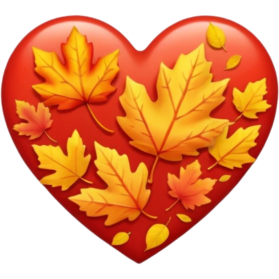 Heart of the autumn colors  emoji