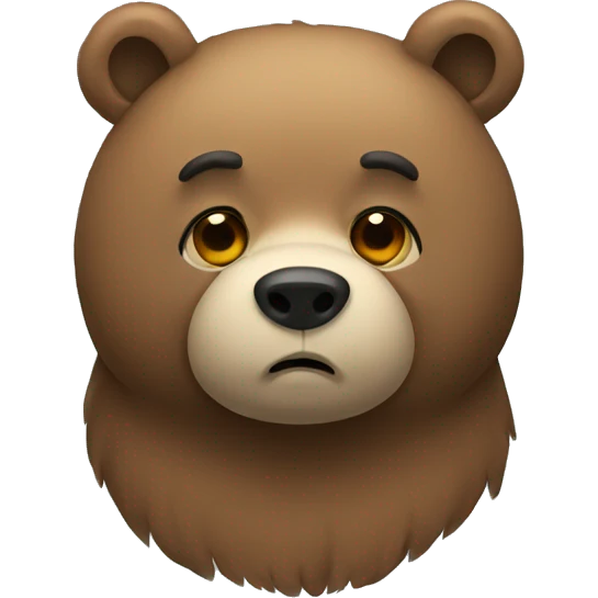 sad bear emoji