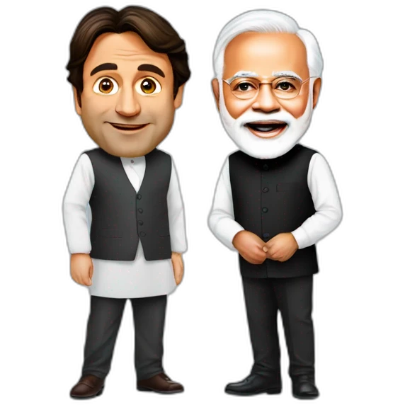 Imran khan & Narendra Modi emoji