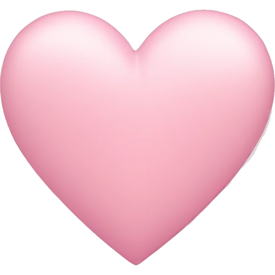 Pastel pink heart emoji