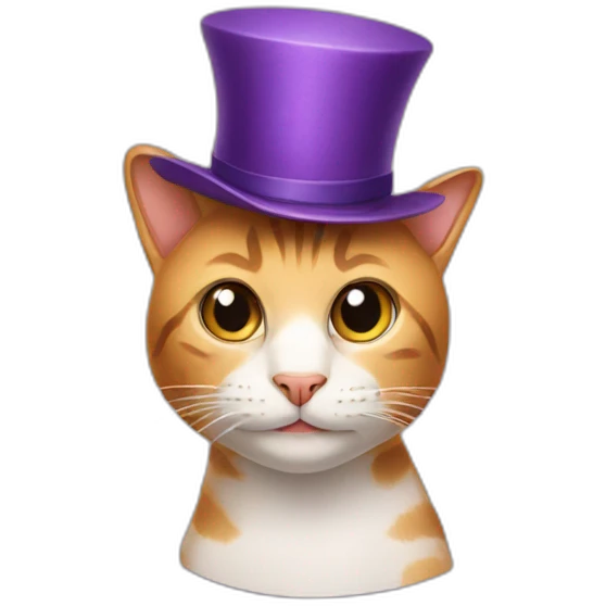 Cat in a hat emoji
