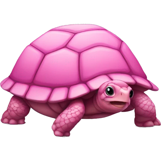 Pink turtle emoji