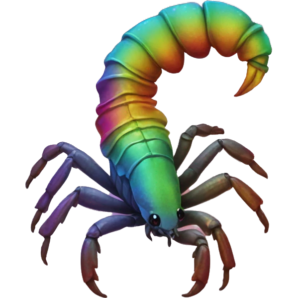Rainbow scorpion  emoji