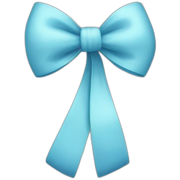 baby blue bow emoji