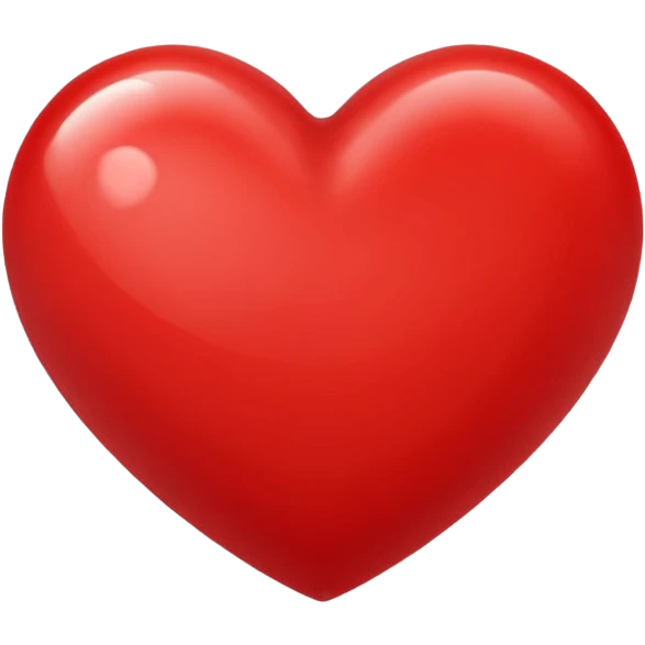 red heart emoji, glossy and classic emoji