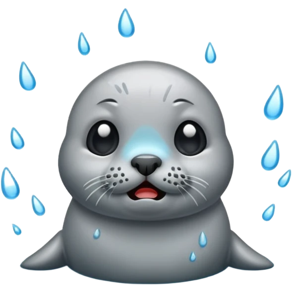 Seal cry emoji