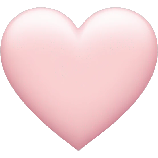 pastel pink heart emoji
