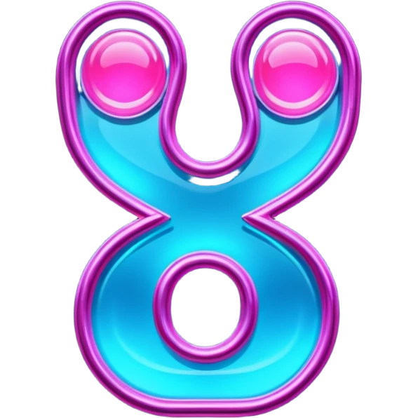 Neon Sign – Bright pink-blue glowing sign, futuristic font.
 emoji