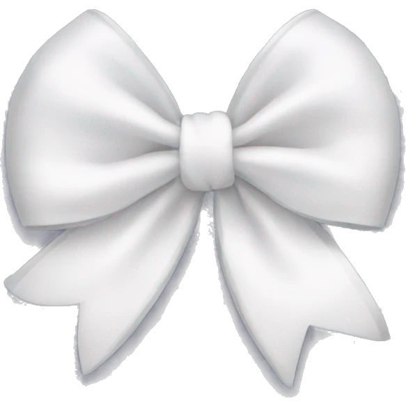 White bow  emoji
