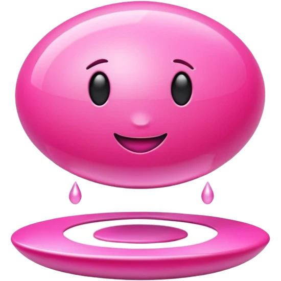 3d levitating pink percent emoji