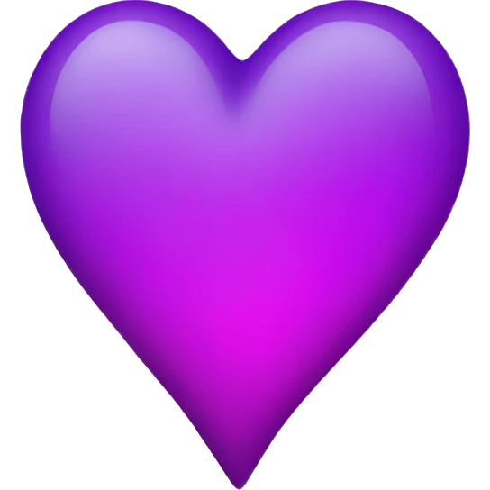purple green magenta heart  emoji