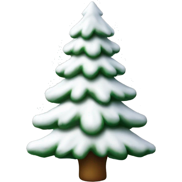 White Christmas tree emoji