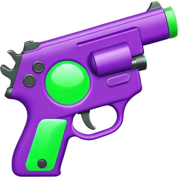  shooter game with this color purple  and neon green emoji