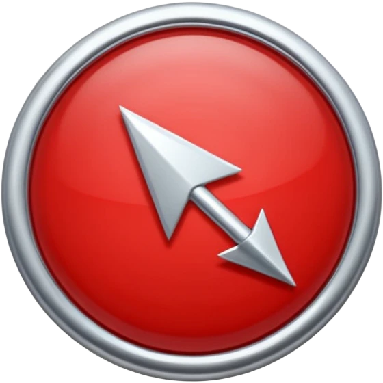 Red circle with a tilted arrow going through it emoji