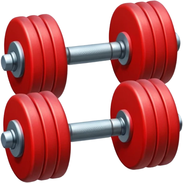 red dumbbell emoji