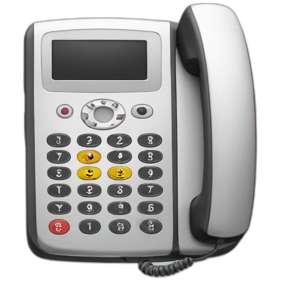 Telefono motorola con numeros llamando emoji