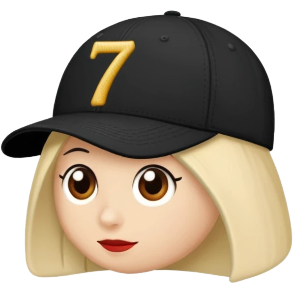A black cap with 701 on the front  emoji