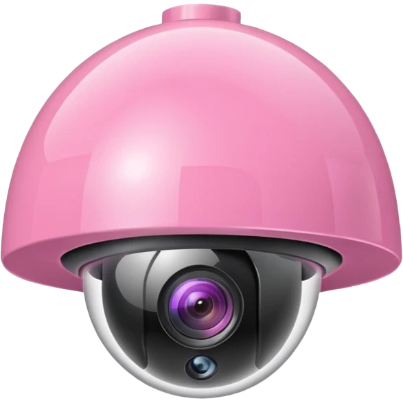 Security Camera pink  emoji