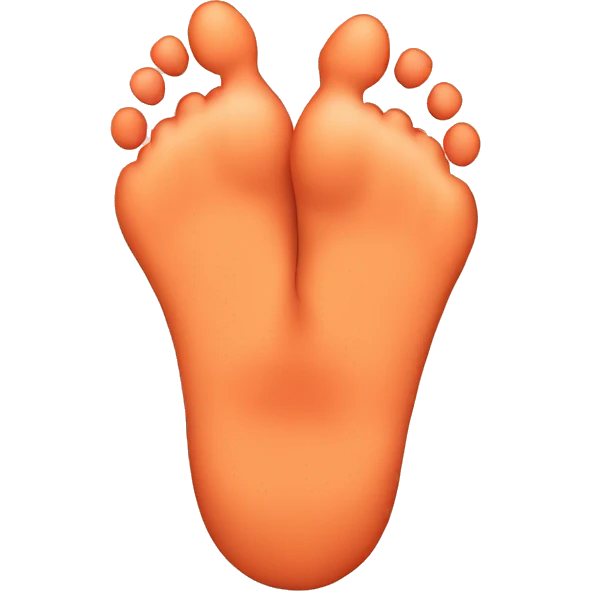 feet on peach emoji