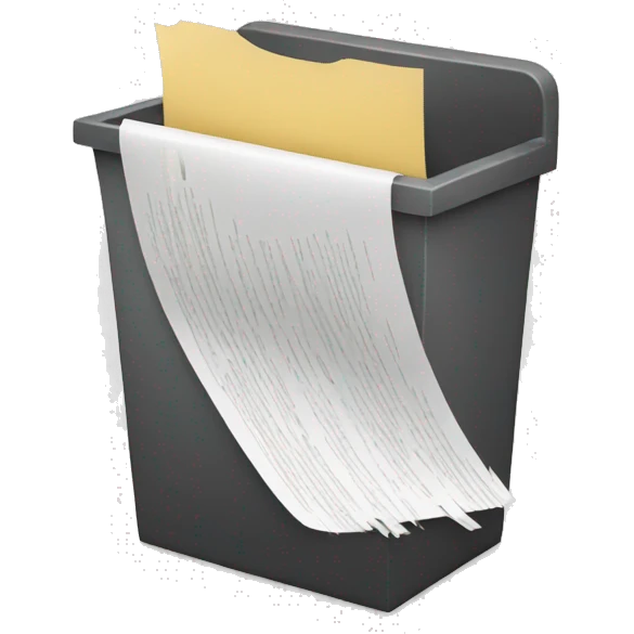 document-shredding emoji