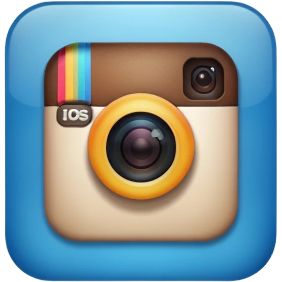 Instagram blue thick emoji