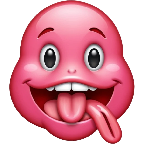 Sexy tongue licking emoji emoji