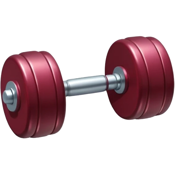 sticker de una pesa pequeña de color vino en full HD 4K emoji