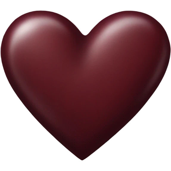 Burgundy heart emoji