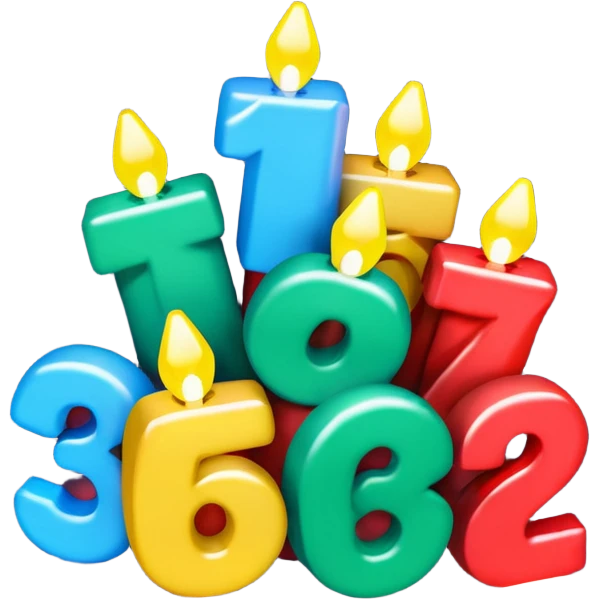 the numbers "1637" with Christmas lights wrapping it emoji