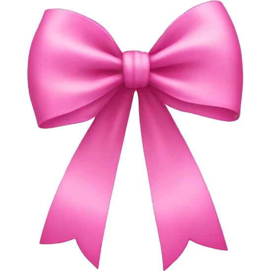 Pink bow emoji