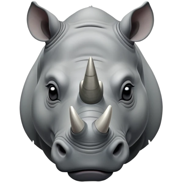 cinematic-noble--rhinoceros-portrait-emoji,slate-grey-hide--poised-and-regal,-with-a-massive,-powerful-build-and-a-thick,-deep-set-soulful-piercing-eyes,-simplified-yet-sharp-and-sophisticated-features,-highly-detailed,-large-black-eyes, zoomed out showing shoulders emoji