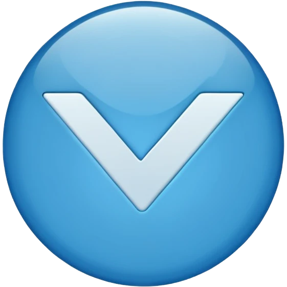 blue check mark emoji