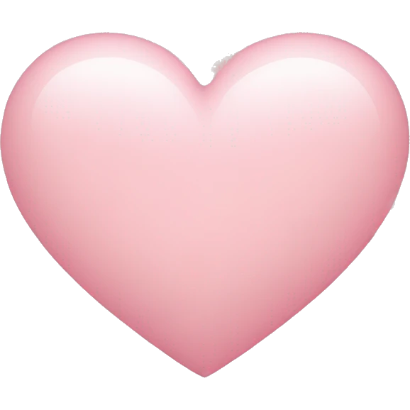 Light pink heart  emoji