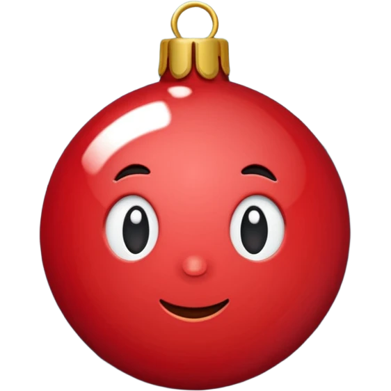 Christmas red ball emoji